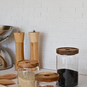 Frasco tapa madera 350 ml